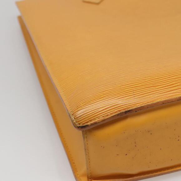 LOUIS VUITTON Epi Sac Plat Hand Bag Yellow M52079 - Picture 16 of 16